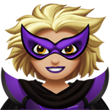 Ketua penjahat wanita: ton kulit sederhana cerah untuk Apple iOS 18.4