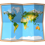 World Map for Apple iOS 18.4