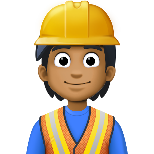 Muncitor în construcții: Culoare medie-închis a pielii pentru Facebook 15.0