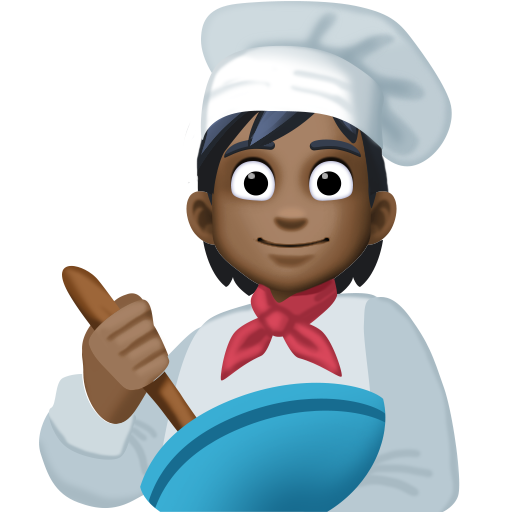Cuisinier (Tous Genres): Peau Foncée pour Facebook 15.0