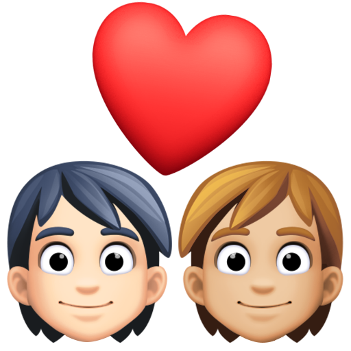 Casal Apaixonado: Pessoa, Pessoa, Pele Clara, Pele Morena Clara para Facebook 15.0