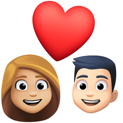 Casal Apaixonado: Mulher, Homem, Pele Morena Clara, Pele Clara para Facebook 15.0