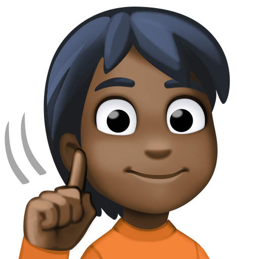 Neslyšící osoba: Tmavý odstín pleti pro Facebook 15.0