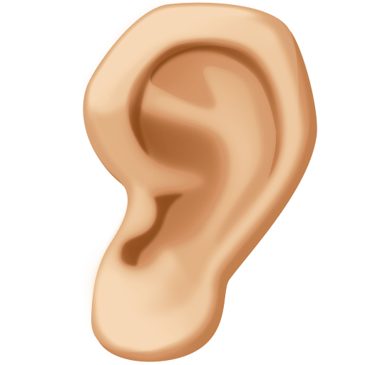 第耳朵: 中等-浅肤色号为第Facebook 15.0号