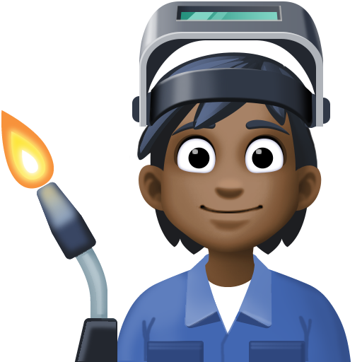 Facebook 15.0의 경우 공장 직원: 검은색 피부