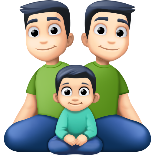 Οικογένεια - Άνδρας: Ανοιχτόχρωμη επιδερμίδα, Άνδρας: Ανοιχτόχρωμη επιδερμίδα, Αγόρι: Ανοιχτόχρωμη επιδερμίδα για Facebook 15.0