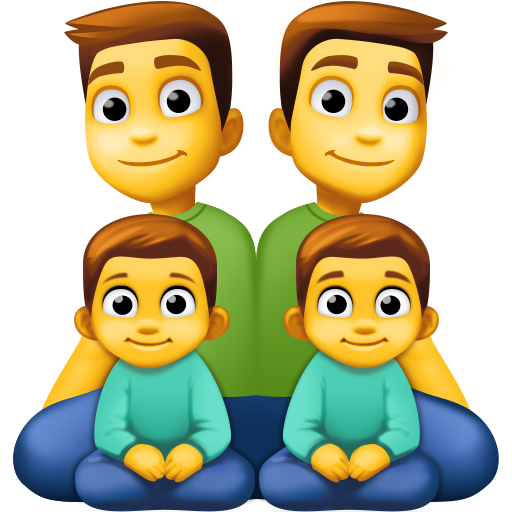 Famiglia: Uomo, Uomo, Bambino, Bambino per Facebook 15.0