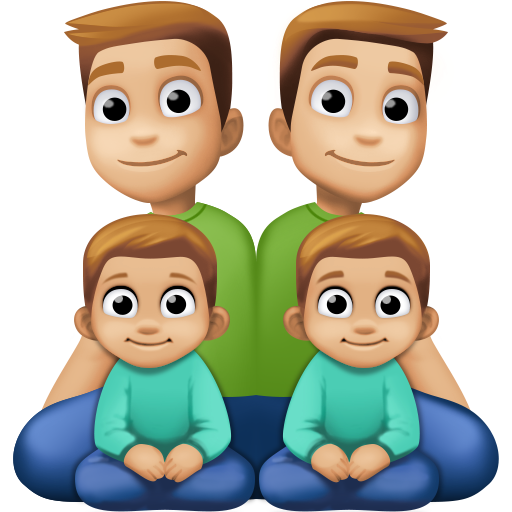 Οικογένεια - Άνδρας: Μεσαίου ανοιχτού τόνου δέρματος, Άνδρας: Μεσαίου ανοιχτού τόνου δέρματος, Αγόρι: Μεσαίου ανοιχτού τόνου δέρματος, αγόρι: μεσαίου ανοιχτού τόνου δέρματος για Facebook 15.0