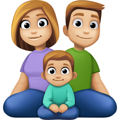 Οικογένεια - Άνδρας: Μεσαίου ανοιχτού τόνου δέρματος, Γυναίκα: Μεσαίου ανοιχτού τόνου δέρματος, Αγόρι: Μεσαίου ανοιχτού τόνου δέρματος για Facebook 15.0