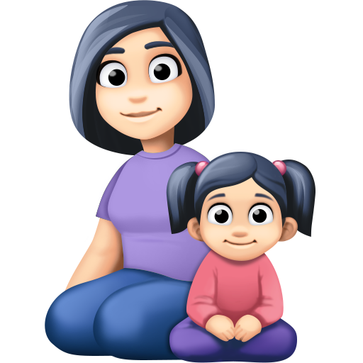 Οικογένεια - Γυναίκα: Ανοιχτόχρωμη επιδερμίδα, Κορίτσι: Ανοιχτόχρωμη επιδερμίδα για Facebook 15.0