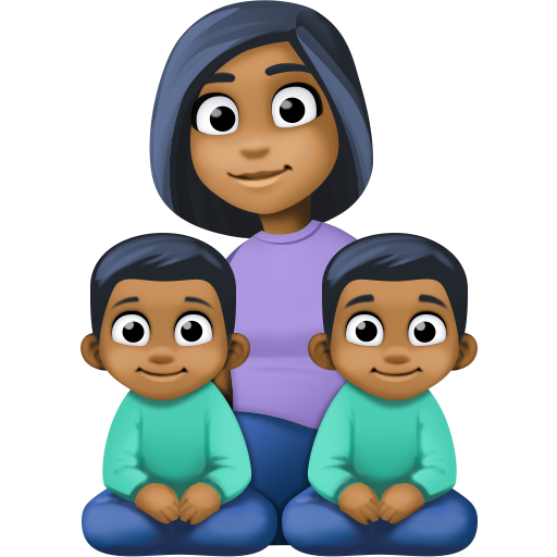 Famiglia - Donna: carnagione medio-scura, Ragazzo: carnagione medio-scura, Ragazzo: carnagione medio-scura per Facebook 15.0