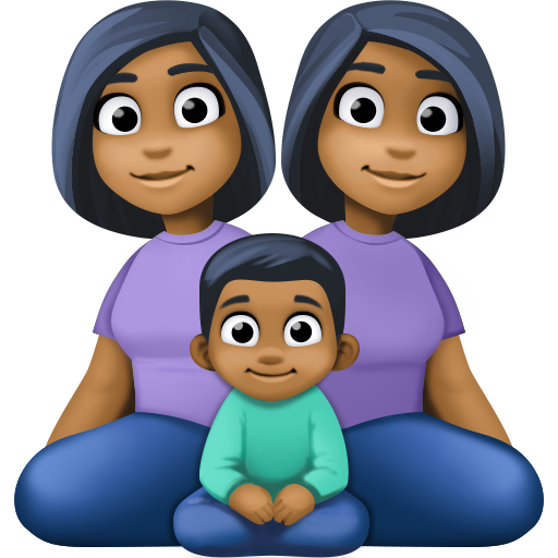 Famiglia - Donna: carnagione medio-scura, Donna: carnagione medio-scura, Ragazzo: carnagione medio-scura per Facebook 15.0