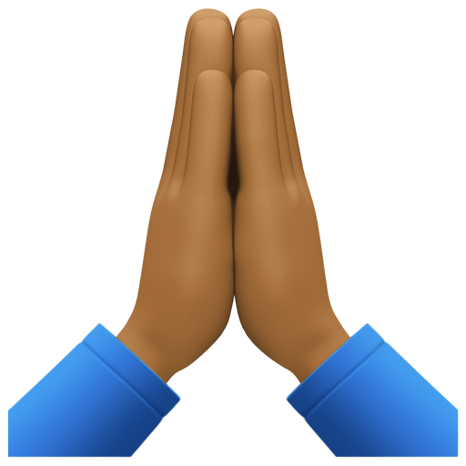 第双手合十: 中等-深肤色号为第Facebook 15.0号