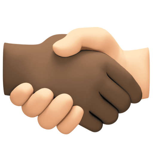 Χειραψία: σκούρος τόνος δέρματος, ανοιχτόχρωμος τόνος δέρματος για Facebook 15.0