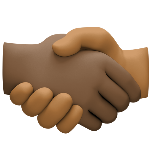 Podání ruky: Tmavý odstín pleti, Středně tmavý odstín pleti pro Facebook 15.0