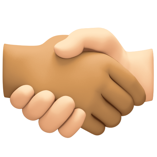 Podání ruky: Střední odstín pleti, Světlý odstín pleti pro Facebook 15.0