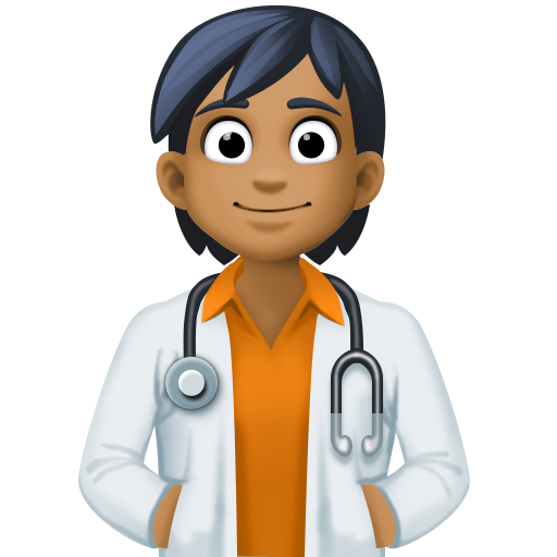 موظف بقطاع الصحة: بشرة بلون معتدل مائل للغامق لـ Facebook 15.0