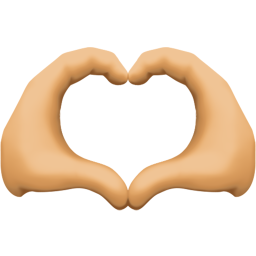 第做成心形的双手: 中等肤色号为第Facebook 15.0号