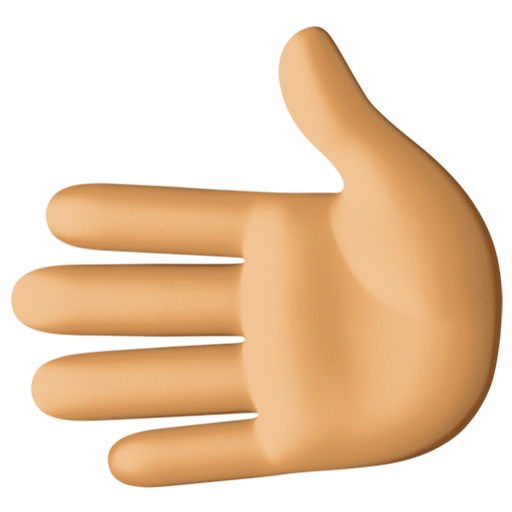 第向左的手: 中等肤色号为第Facebook 15.0号