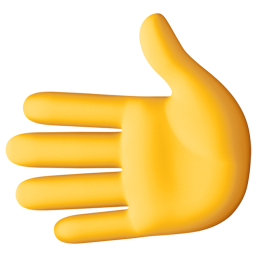 Hand som pekar till vänster för Facebook 15.0