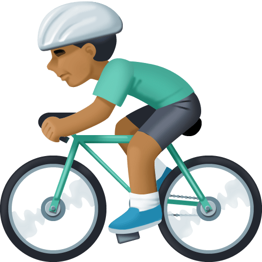 Lelaki berbasikal: ton kulit sederhana gelap untuk Facebook 15.0