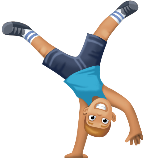 Lelaki membuat putar roda: ton kulit sederhana cerah untuk Facebook 15.0