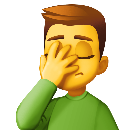 Lelaki menepuk muka untuk Facebook 15.0