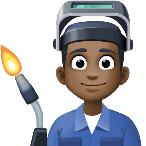 Ouvrier: Peau Foncée pour Facebook 15.0