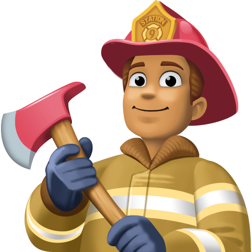 Muž hasič: Střední odstín pleti pro Facebook 15.0