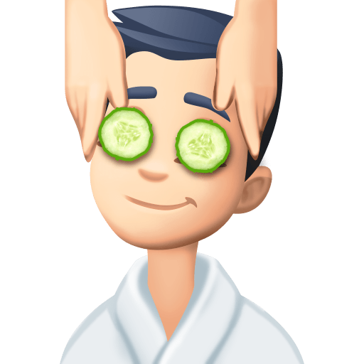 Pria dipijat kepalanya: warna kulit cerah untuk Facebook 15.0