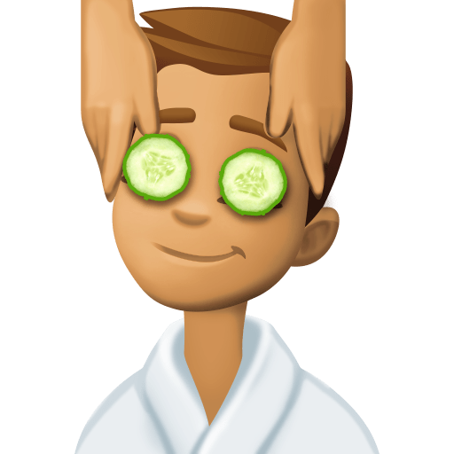 第男生按摩: 中等肤色号为第Facebook 15.0号