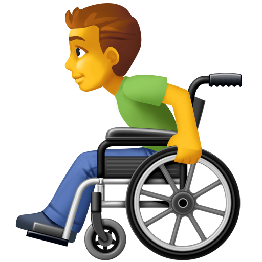 Tekerlekli sandalyede erkek için Facebook 15.0