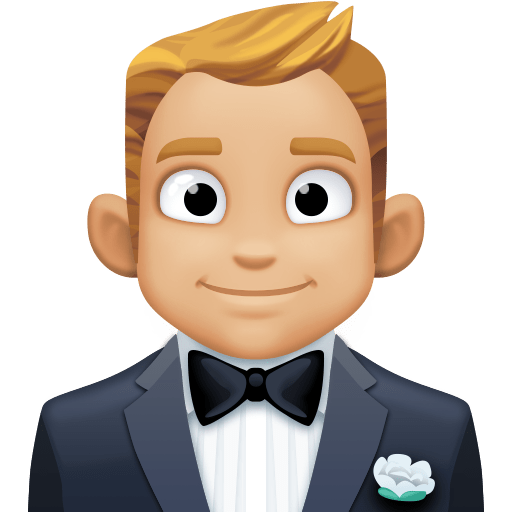 Mies smokissa: keskivaalea ihonväri varten Facebook 15.0