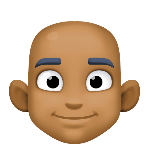 Uomo: Carnagione Abbastanza Scura, Calvo per Facebook 15.0