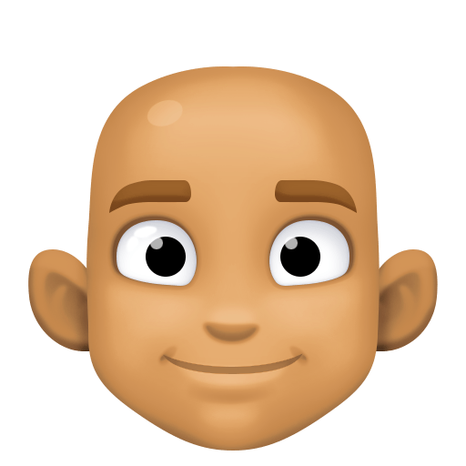 पुरुष: गेहुँआ त्वचा, गंजा Facebook 15.0 के लिए