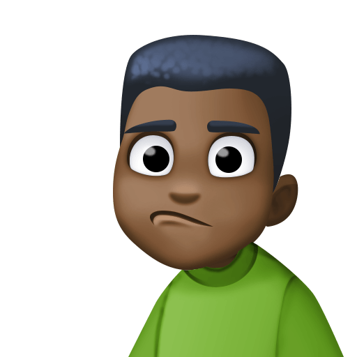 رجل عابس: بشرة بلون غامق لـ Facebook 15.0