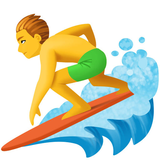 Surfujący mężczyzna dla Facebook 15.0