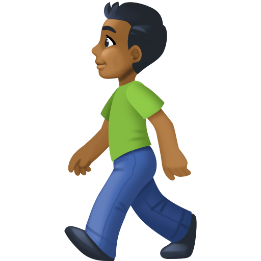 Muž na procházce: Středně tmavý odstín pleti pro Facebook 15.0