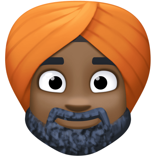 Homme En Turban: Peau Foncée pour Facebook 15.0