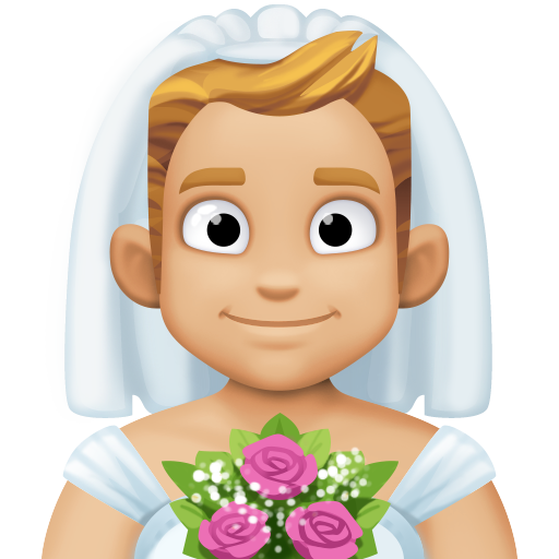 Mies hunnun kanssa: keskivaalea ihonväri varten Facebook 15.0