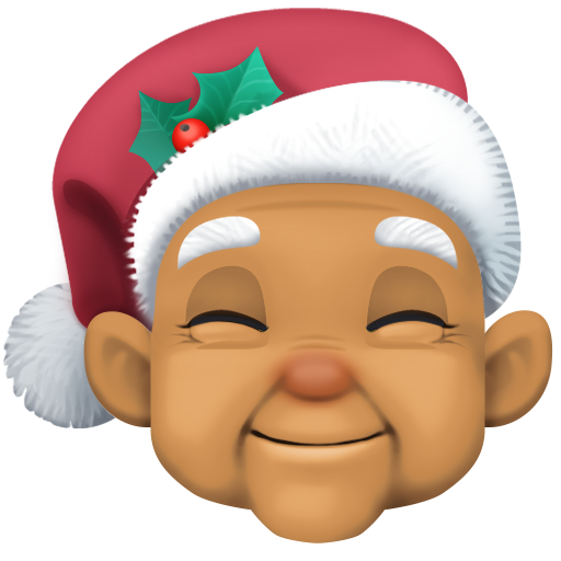 Kersttransgender: getinte huidskleur voor Facebook 15.0