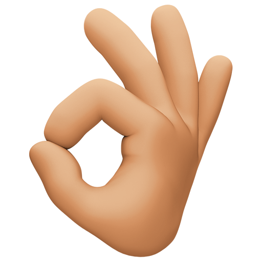 Χειρονομία οκ: μεσαίος-ανοιχτόχρωμος τόνος δέρματος για Facebook 15.0