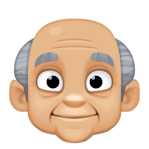 Uomo Anziano: Carnagione Abbastanza Chiara per Facebook 15.0