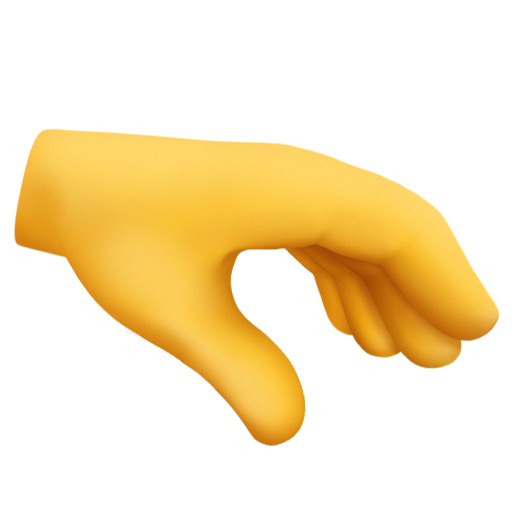 Palma Da Mão Virada Para Baixo para Facebook 15.0