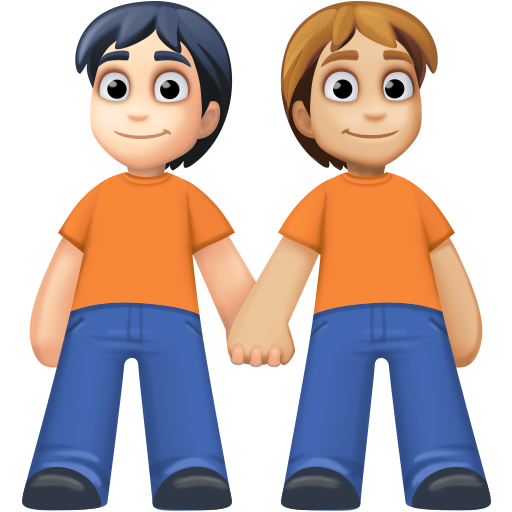 El ele tutuşan insanlar: açık cilt tonu orta açık cilt tonu için Facebook 15.0