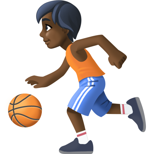 Personne Avec Ballon: Peau Foncée pour Facebook 15.0