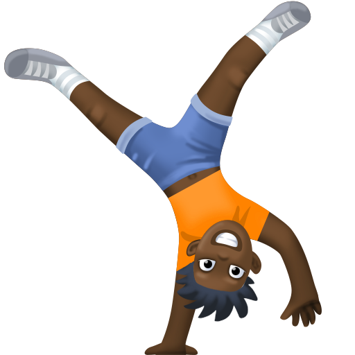 Osoba robiąca gwiazdę: karnacja ciemna dla Facebook 15.0