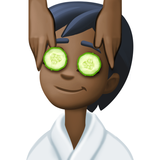 Persona que rep un massatge: pell fosca per Facebook 15.0