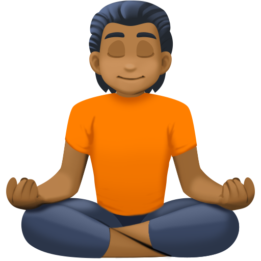 Osoba v pozici Lotus: Středně tmavý odstín pleti pro Facebook 15.0