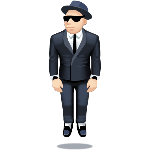 Pria melayang mengenakan jas: warna kulit cerah untuk Facebook 15.0